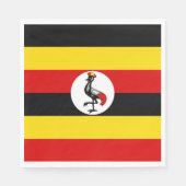 Serviette En Papier Drapeau de l'Ouganda (Devant)