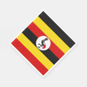 Serviette En Papier Drapeau de l'Ouganda (Coin)