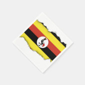 Serviette En Papier Drapeau de l'Ouganda (Coin)