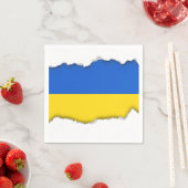 Serviette En Papier Drapeau de l'Ukraine (En situation)