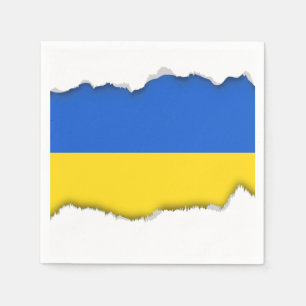 Serviette En Papier Drapeau de l'Ukraine
