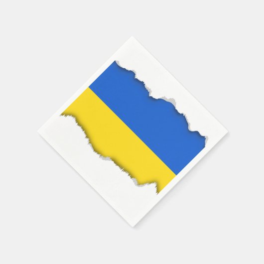 Serviette En Papier Drapeau de l'Ukraine (Coin)