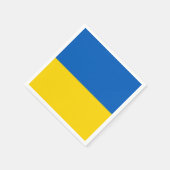 Serviette En Papier Drapeau de l'Ukraine (Coin)