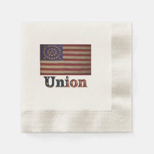Serviette En Papier Drapeau de l'Union de guerre civile ✨ antique hist