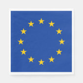 Serviette En Papier Drapeau de l'Union européenne (Devant)