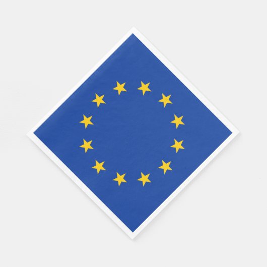 Serviette En Papier Drapeau de l'Union européenne (Coin)