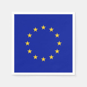 Serviette En Papier Drapeau de l'Union européenne