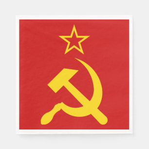 Serviette En Papier Drapeau de l'URSS - Drapeau de l'Union soviétique