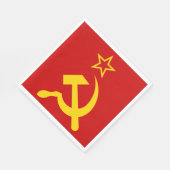 Serviette En Papier Drapeau de l'URSS - Drapeau de l'Union soviétique (Coin)