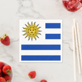Serviette En Papier drapeau de l'Uruguay (En situation)