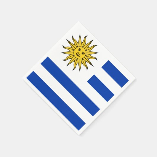 Serviette En Papier drapeau de l'Uruguay (Coin)
