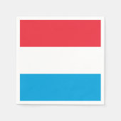 Serviette En Papier Drapeau de Luxembourg Papier serviettes (Devant)