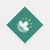 Serviette En Papier Drapeau de Macao (Coin)