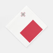 Serviette En Papier Drapeau de Malte (Coin)
