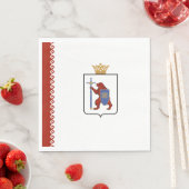Serviette En Papier Drapeau de Mari El (En situation)