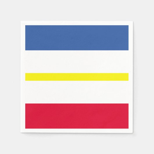 Serviette En Papier Drapeau de Mecklembourg-Poméranie occidentale Papi (Devant)