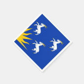 Serviette En Papier Drapeau de Merionethshire Papier serviettes (Coin)