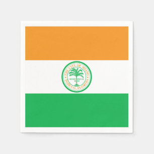 Serviette En Papier Drapeau de Miami, Floride serviettes