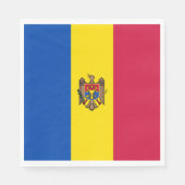 Serviette En Papier Drapeau de Moldavie (Devant)