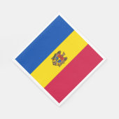 Serviette En Papier Drapeau de Moldavie (Coin)
