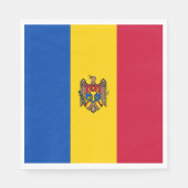 Serviette En Papier Drapeau de Moldova (Devant)