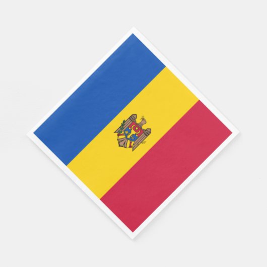 Serviette En Papier Drapeau de Moldova (Coin)