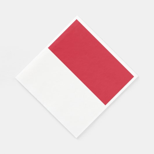 Serviette En Papier Drapeau de Monaco (Coin)