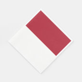 Serviette En Papier Drapeau de Monaco (Coin)