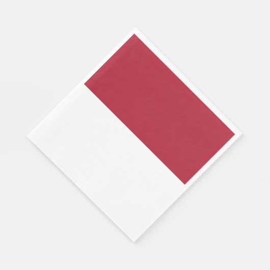 Serviette En Papier Drapeau de Monaco (Coin)