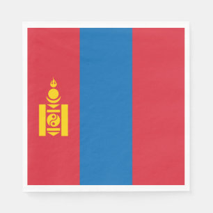 Serviette En Papier Drapeau de Mongolie