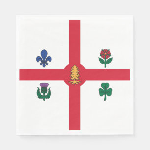 Serviette En Papier Drapeau de Montréal (Québec, Canada)