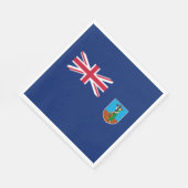 Serviette En Papier Drapeau de Montserrat (Coin)