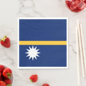 Serviette En Papier Drapeau de Nauru (En situation)