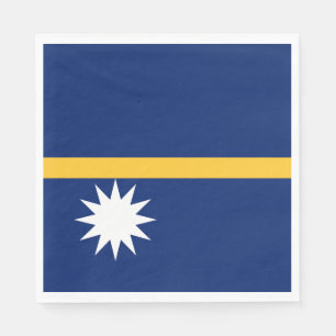 Serviette En Papier Drapeau de Nauru