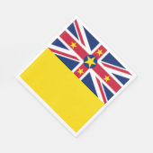 Serviette En Papier Drapeau de Niue (Coin)