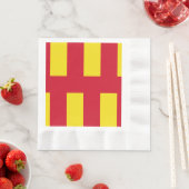Serviette En Papier Drapeau de Northumberland Napkins (En situation)