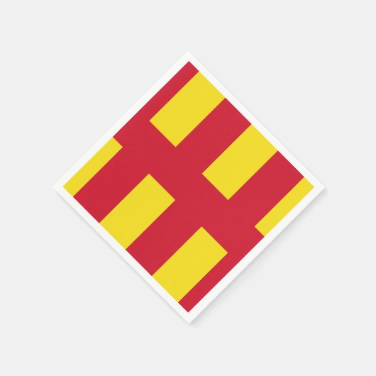 Serviette En Papier Drapeau de Northumberland Papier serviettes (Coin)