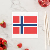 Serviette En Papier Drapeau de Norvège Papier serviettes (En situation)
