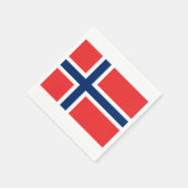 Serviette En Papier Drapeau de Norvège Papier serviettes (Coin)