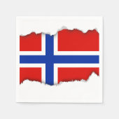 Serviette En Papier Drapeau de Norway (Devant)