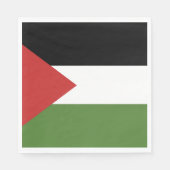 Serviette En Papier Drapeau de Palestine (Devant)