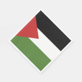 Serviette En Papier Drapeau de Palestine (Coin)