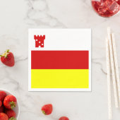 Serviette En Papier Drapeau de Père Noël Barbara, Californie Papier Na (En situation)