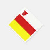 Serviette En Papier Drapeau de Père Noël Barbara, Californie Papier Na (Coin)