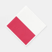 Serviette En Papier Drapeau de Pologne (Coin)