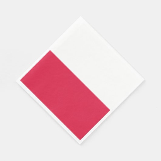 Serviette En Papier Drapeau de Pologne (Coin)