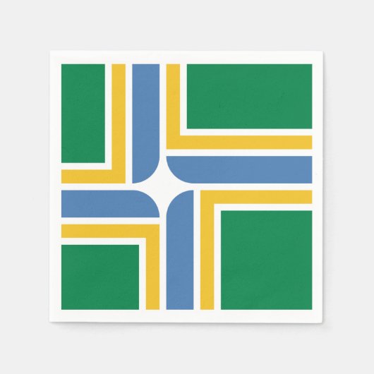 Serviette En Papier Drapeau de Portland, Oregon Napkins (Devant)