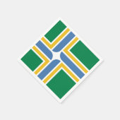 Serviette En Papier Drapeau de Portland, Oregon Napkins (Coin)