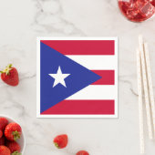 Serviette En Papier Drapeau de Porto Rico (En situation)