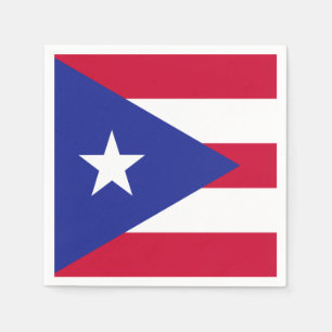 Serviette En Papier Drapeau de Porto Rico